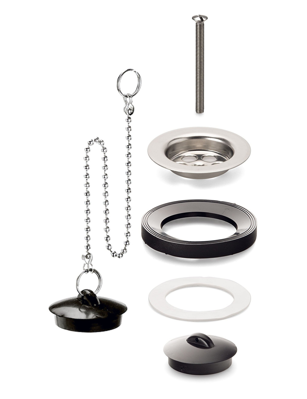 Conjunto para Valvula de Lavabo y Fregadero Chapa Inox Ø 70 mm Conjunto para Valvula de Lavabo y Fregadero Chapa Inox Ø 70 mm