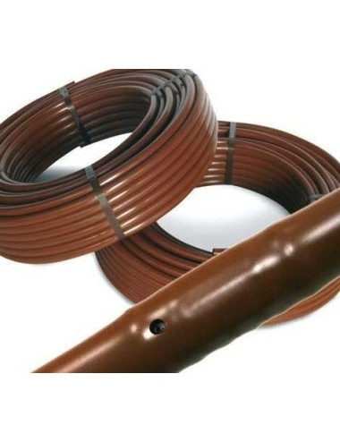 Tubo Marron Ø 16 mm con Gotero Integrado a 33 Centimetros