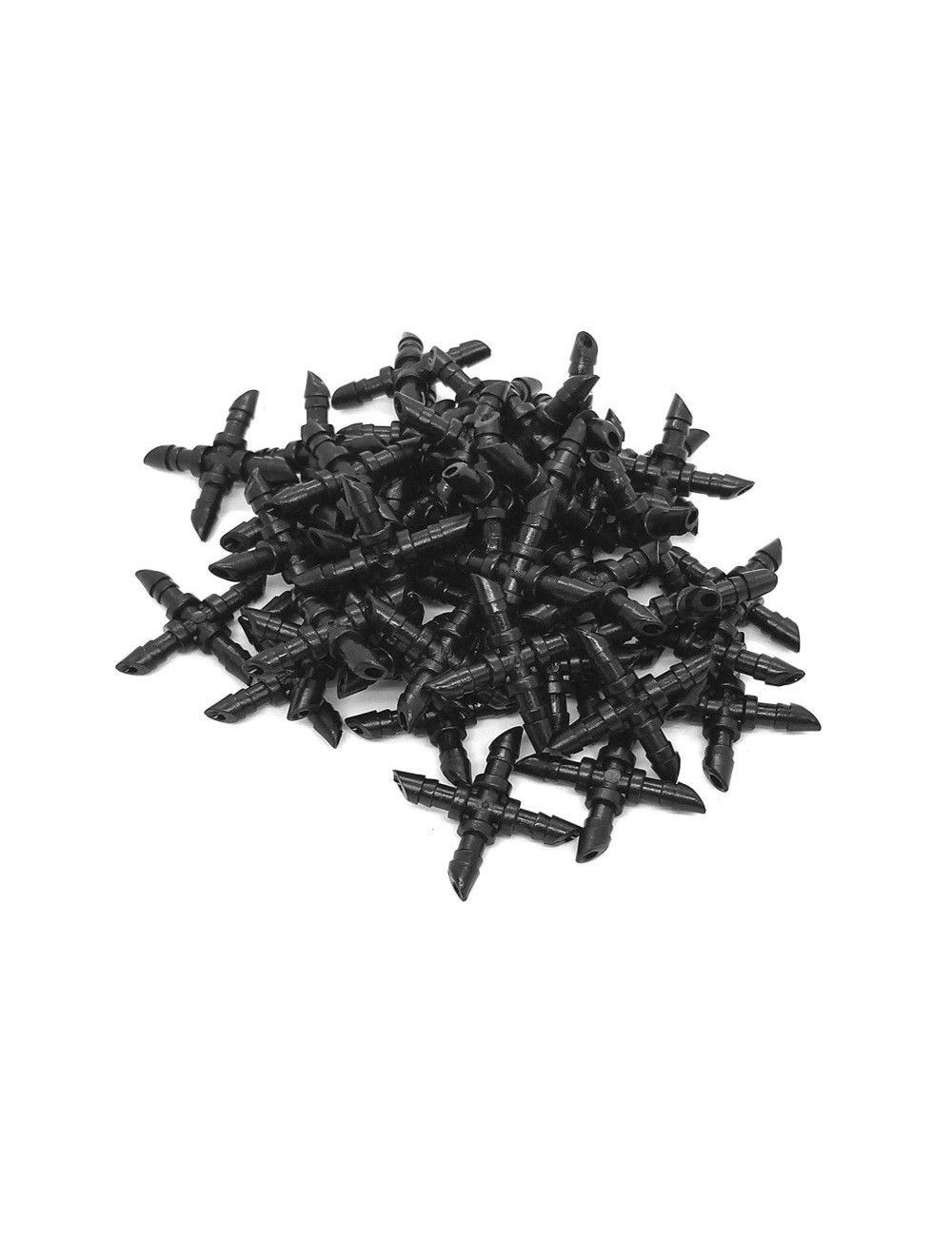 Cruz para microtubo de 4,5 x 6,5 mm Color Negro. Cruz para microtubo de 4,5 x 6,5 mm Color Negro.