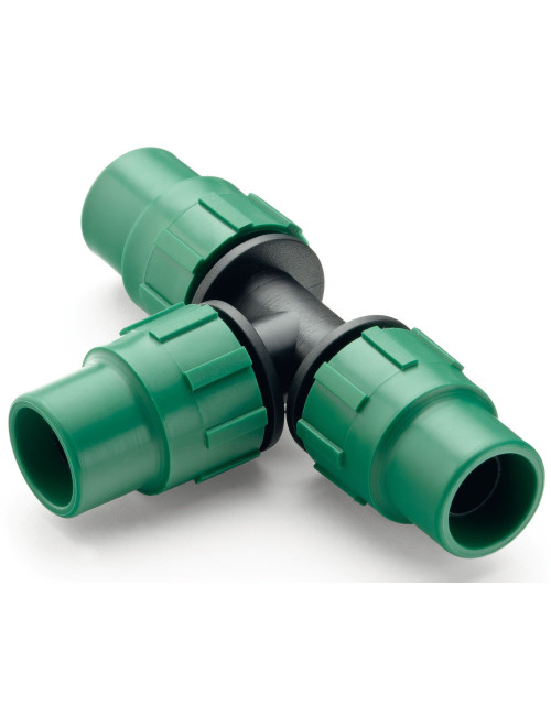 Te para Cinta de goteo Roscada - tubería cinta 16mm