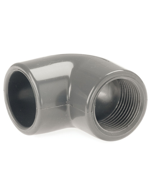 Codo hembra rosca hembra 90º de PVC
