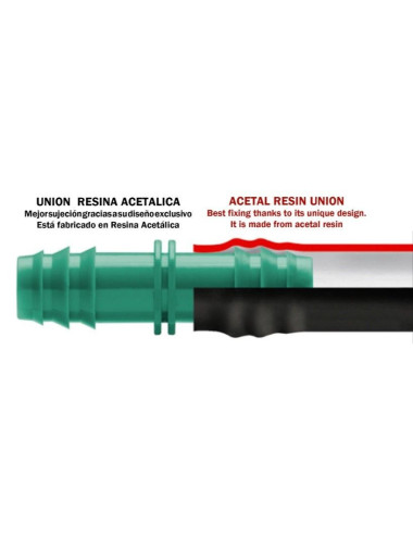 Enlace  Acetal Tubo polietileno Ø 16 mm 